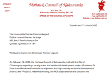 Kahnawà:ke continue d’affirmer sa souveraineté sur ses terres